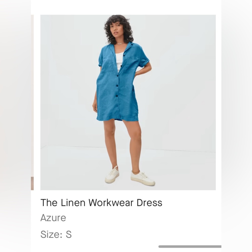 Everlane Linen Workwear Dress S